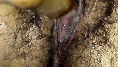 Sucking On Sweet Hairy Pussy With Licking Action