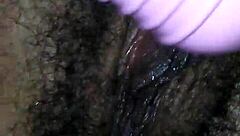 Sucking On Sweet Hairy Pussy With Licking Action