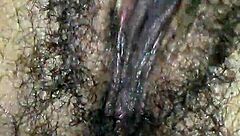 Sucking On Sweet Hairy Pussy With Licking Action