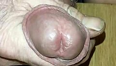 A 14-year-old boy masturbating