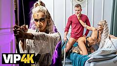 Tall Blonde In Cosplay Experiences Amazon Adventure