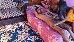 I watch bengali couples in crazy foursome on bed