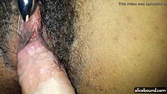Amateur couple tries out a vibrator together in a POV style video