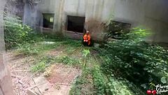 Sexy Prisoner Sucks Deep and Gets Anal on Abandoned Spot