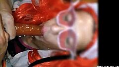 sissy mariona sucking big dildos like a pro 😈