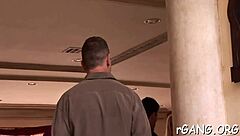 European group sex with rough clothes ripping and facial cumshot
