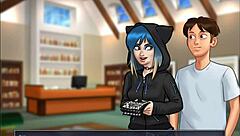 Beautiful anime babes get ready for the party in Summertime Saga cap 53