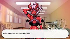 Lewd Gym Sucubus Blowjob on First Day!