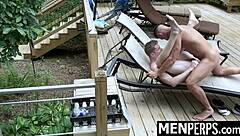 gay officer submits twink for thorough stripsearch in garage