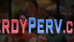 real milf tricked into sucking nerd's cock