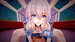 Honkai Star Rail Clara March 7Th Silverwolf Hentai Mmd