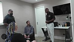 Gay old man humiliated in a BBC gangbang scene