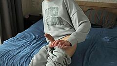 Two sweet twinks seduce a student with a big dick into anal sex.