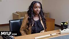 Naomi foxxx squirts riding white cock in taboo scene?