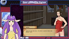 Avatar Hentai: Brunette Takes Big Tits Action!