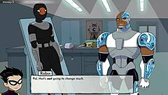18titans part 18 - Kitten with Starfire and Animeraven