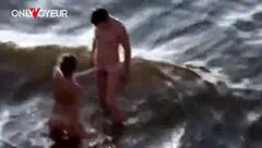 beach voyeur catches hot teen 18+ babe getting hammered