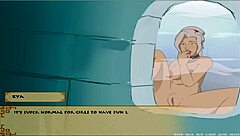 Busty korra gives passionate handjob in hentai game