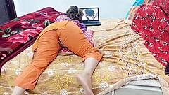 indian college girl hits multiple orgasms watching porn online.