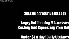 Prepare yourself for some severe testicle punishment