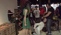 i saw that brunette bound and double penetrated in public, it hurt so much!