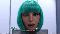 3D animated video of space boobs and dating simulation