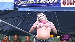 dirty wet t-shirt contest at biker rally