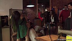 i saw that brunette bound and double penetrated in public, it hurt so much!