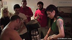 i saw that brunette bound and double penetrated in public, it hurt so much!