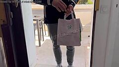 Hidden cam catches me pounded by UberEats delivery guy