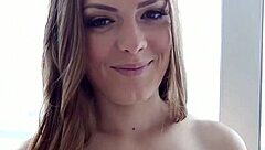 Tiny teen slut handles rough hardcore with tight pussy