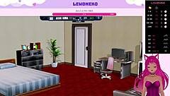 Vtuber Lewdneko Plays Harem Hotel Part 27 With Maid Femdom And Creampie