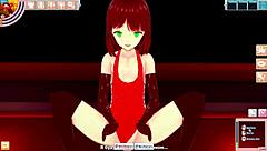 Hot anime babe in swimsuit gets nailed in Koikatsu