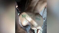 Amateur girlfriend gets her pussy play session exposed by an ass worshiping friend