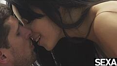 Petite teen enjoys a romantic 69 and cowgirl ride