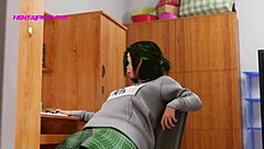 Futa on Futa action with a gorgeous ebony MILF