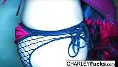 Does Charley Chase Look Sexy In Lingerie And Stockings?