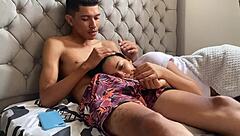 Young step-sis wants to play with her step-bro's hard cock