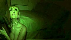 Young brunette rides in doggystyle with maxim law