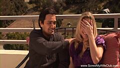 Look at this big tits blonde wife turning swinger with wild group action. She’s ripping clothes for hardcore fun!