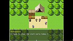 Exploring Mirenas Manor hentai game episode 1 with bath scene and large witch features