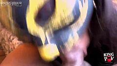 masked slut gets her throat fucked pov kingcuretv