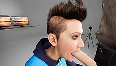 Deepthroat Blowjob In 3D Hentai Animation