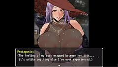 Big-boobed witch dominates in Mirena's Manor hentai game