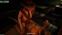 Sadie Riding John's Cock in Rdr2 Porn Without Sound.