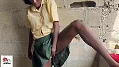 Sexy Teen 18+ Caught Masturbating Near the Bush