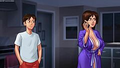 Busty Stepmom Shows Huge Breasts In Summertime Saga 3D Game