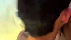 Young Asian twink gets big cock in ass for cumshot
