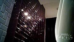 Hidden Cam Catches Pink Anus in Toilet