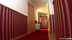 Busty Maid Kira Queen Fucked in Storage